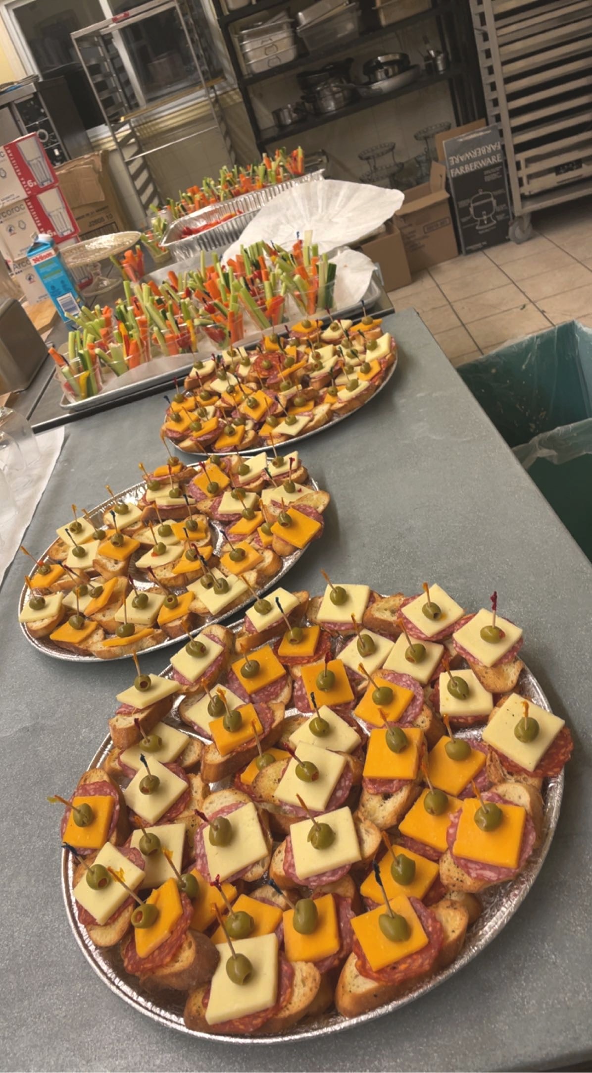 Fresh catering platters